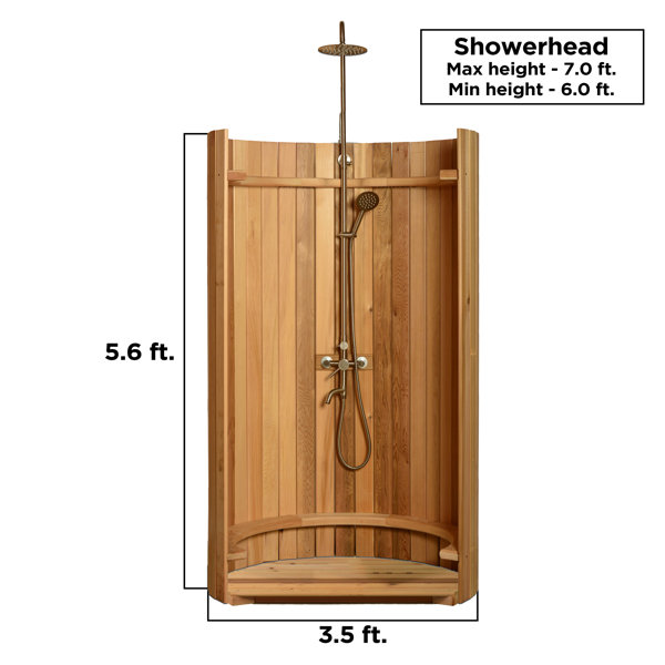 ALEKO 84" H Portable Freestanding Outdoor Shower Wayfair